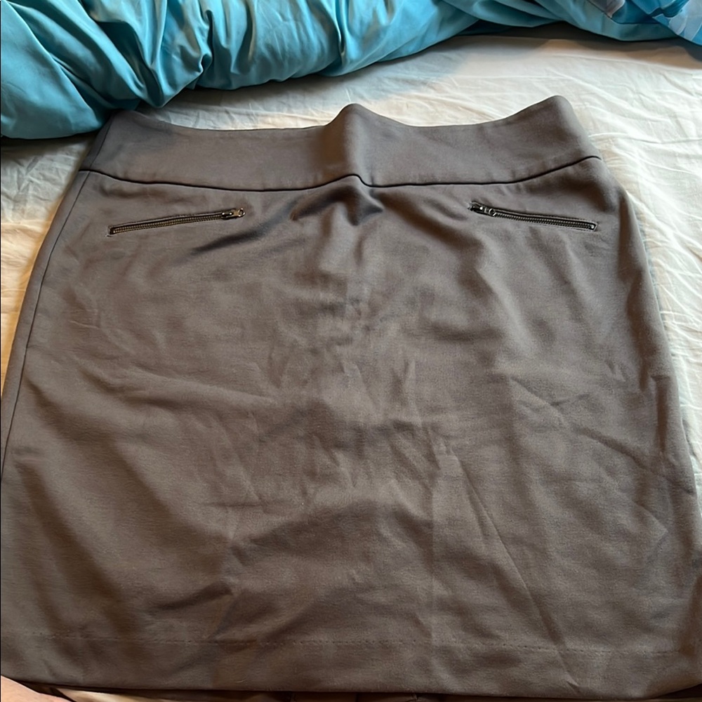 Sandro Gray Pencil Skirt Knee-Length Work